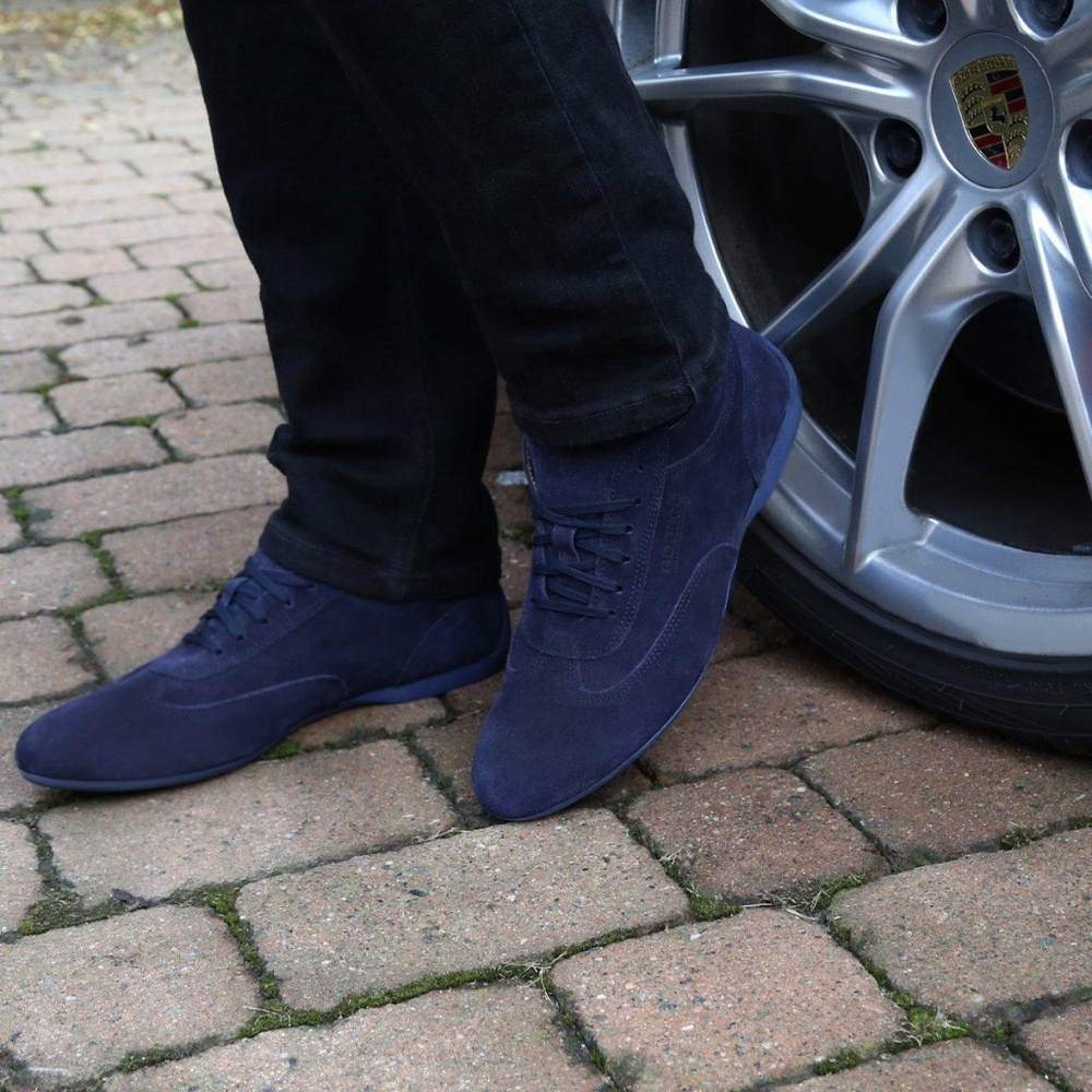 Sparco Imola-GP Blue Suede Driving Shoes - New in Box - Fits Mens Size 9.5D